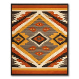 Orange Geometric Southwestern Orange Geometric Area Rug