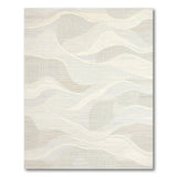 Abstract Area Wavy Abstract Beige Area Rug