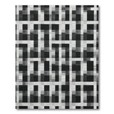 Black and White Geometric Modern Black White Geometric Block Area Rug