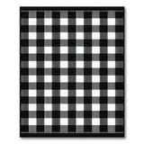 Black and White Black White Checkered Area Rug