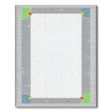 Vibrant Multi-Color Fish Border Area Rug