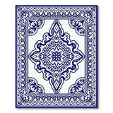 Blue and Teal Navy Medallion Navy Blue Persian Medallion Area Rug