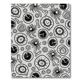Black White Organic Line Art Area Rug