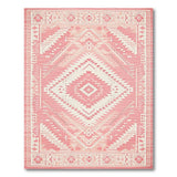 Southwestern Blush Pink Southwestern Geometric Area Rug