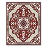 Ornate Red Medallion Persian Red Area Rug