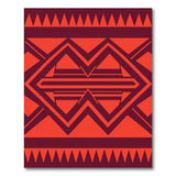 Bold Red Southwestern Geometric Southwestern Area Rug