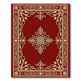 Ornate Red and Gold Persian Medallion Rug