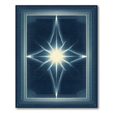 Navy Starburst Geometric Area Rug