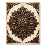 Ornate Baroque Floral Medallion Rug