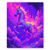 Neon Unicorn Dreamscape Area Rug