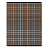 Brown and Tan Rustic Brown Plaid Check Area Rug