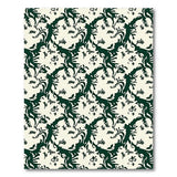 Emerald Green Floral Vintage Green Area Rug