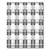Black and White Bold Black White Geometric Plaid Area Rug