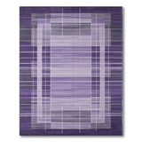 Purple Purple Geometric Grid Modern Area Rug