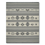 Heritage Tribal Black White Heritage Tribal Woven Rug