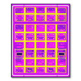 Retro Pixelated Multi-Color Geometric Area Rug