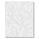 Flowing Waves Black White Abstract Area Rug