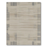 Modern Geometric Beige Grid Area Rug