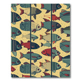Vibrant Multi-Color Fish School Area Rug