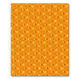Vibrant Orange Starburst Geometric Rug