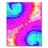 Vibrant Tie-Dye Rainbow Swirl Area Rug
