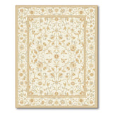 Ivory Gold Floral Persian Traditional Persian Area Rug