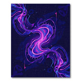 Purple Nebula Swirl Abstract Area Rug