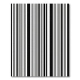 Bold Black White Vertical Stripe No. 25 Area Rug