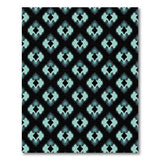 Teal Geometric Quatrefoil Area Rug