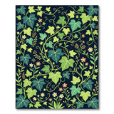 Lush Ivy Vine Floral Area Rug