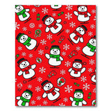 Multi-color and Patterns Festive Cartoon Snowmen Christmas Area Rug