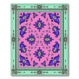 Vibrant Pink Purple Mystic Eye Area Rug