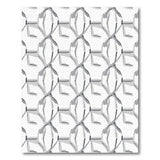 Grey Interlocking Chain Geometric Area Rug