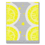 Sunny Lemon Slices Stars Area Rug