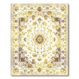 Traditional Persian Elegant Gold Persian Medallion Area Rug
