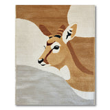 Abstract Impala Head Area Rug