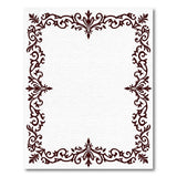 Elegant Ornate Floral Border Area Rug