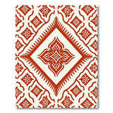 Red Persian Diamond Floral Area Rug