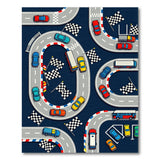 Kids Race Track Washable Area Rug