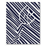 Geometric Modern Black and White Bold Black White Geometric Stripe Rug