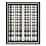 Black White Geometric Dot Column Area Rug
