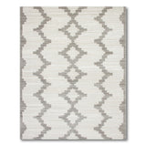 Grey Grey Diamond Lattice Geometric Area Rug