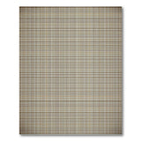 Brown Tan Plaid Check Geometric Modern Area Rug