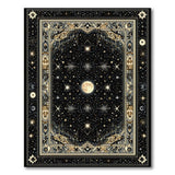 Celestial Moon Stars Persian Area Rug