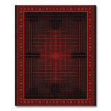 Traditional Persian Red Red Black Traditional Persian Area Rug
