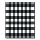 Bold Black White Checkered Plaid Area Rug