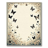 Vintage Butterfly Meadow Floral Rug