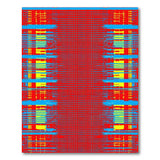 Multi-color and Patterns Bold Red Geometric Grid Area Rug
