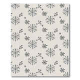 ODIKA Snowflake Hand-Drawn Washable Area Rug, Low Pile Non-Slip Indoor Rug