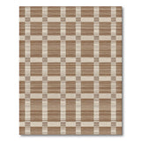 Brown and Tan Rustic Brown Tan Plaid Check Area Rug